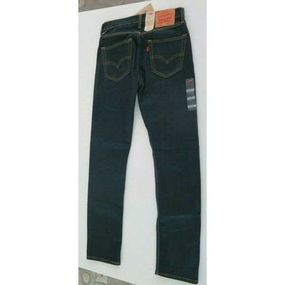 Levi's 511 Slim Men's Sz 30 x 32 Dark Indigo Original Riveted Denim Jeans - Picture 2 of 7